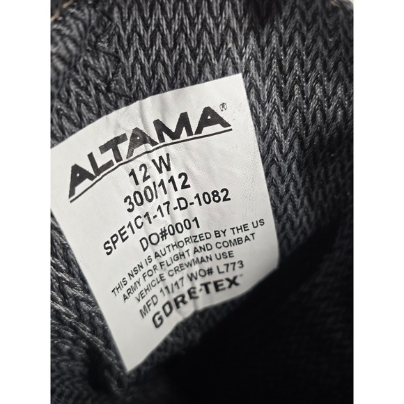 Altama Mens 12W Military Combat Boots GoreTex Vibram Coyote Tan SPE1C1-17-D-1082 - Picture 2 of 11